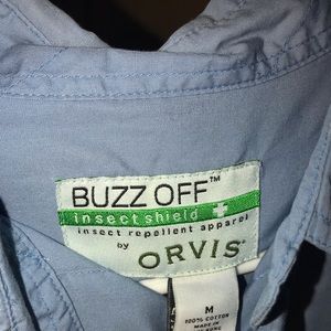 Mens Orvis bug protectant button up